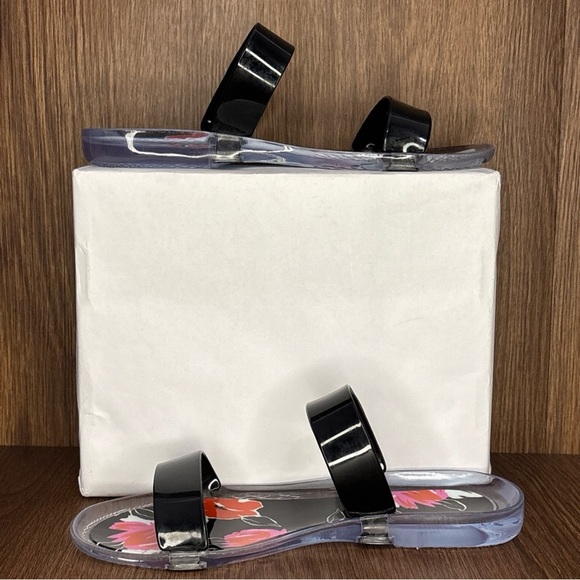 🔥🔥🔥Ted Baker London Black and Pink Sandals with Modern Design Size: 7🔥🔥🔥 - Picture 4 of 8